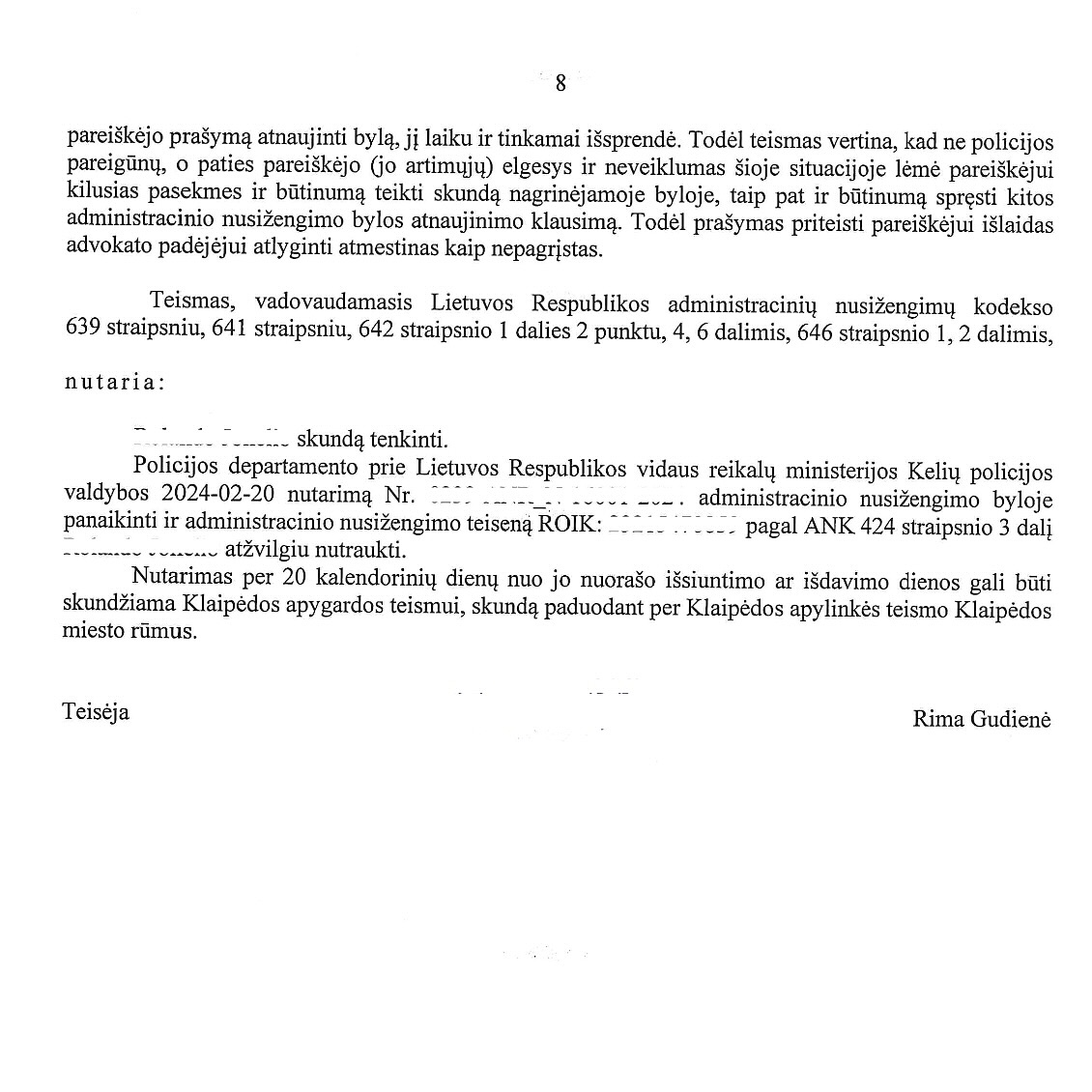 Teismo sprendimas – Vairavimas be teisės: nutarimas panaikintas, admin, psl. 4