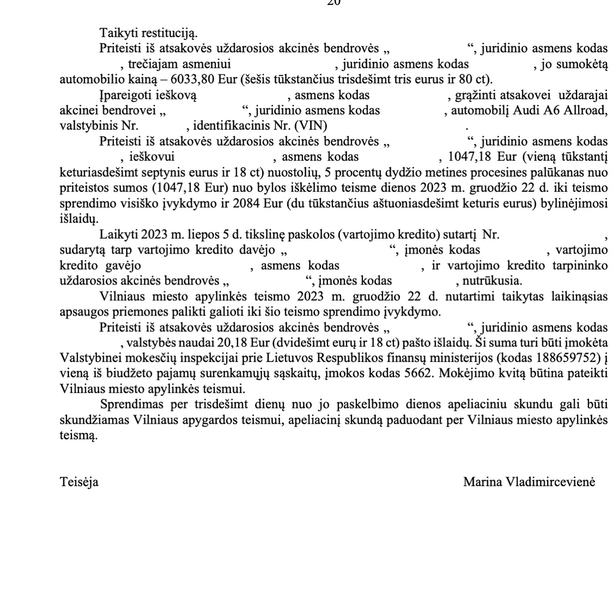 Teismo sprendimas – Automobilis iš įmonės su defektais: ieškinys paten, psl. 2