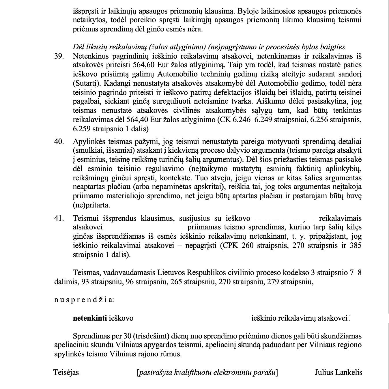 Teismo sprendimas – Apgintas pardavėjas: pirkėjo ieškinys dėl automobi, psl. 3