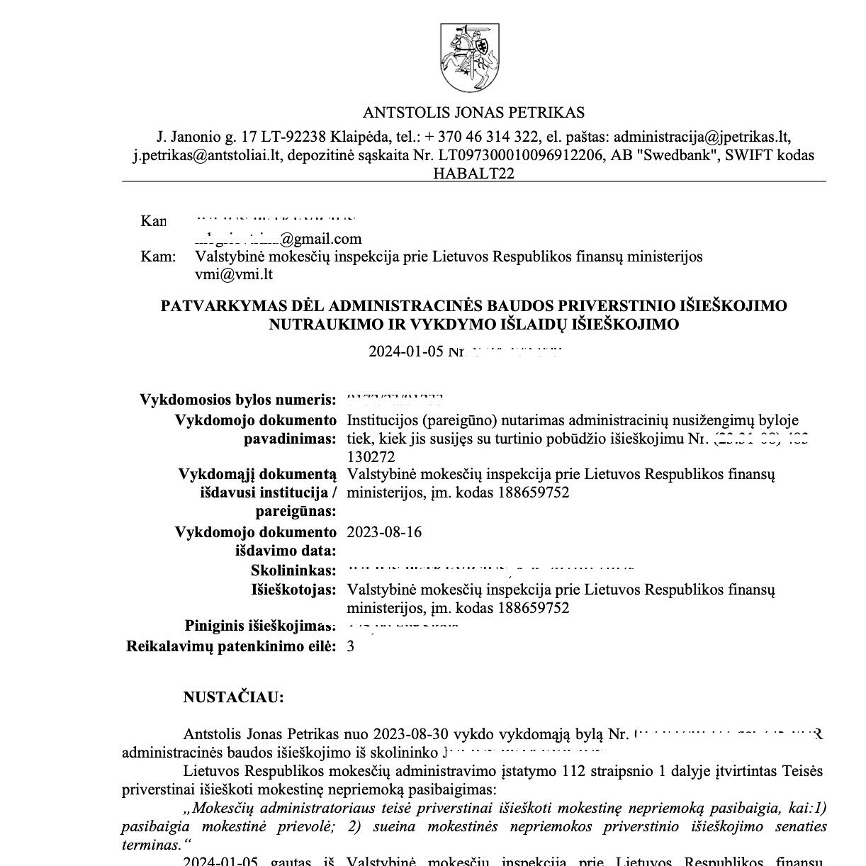 Teismo sprendimas – 33 administracinės baudos panaikintos: atšaukta pe, psl. 2